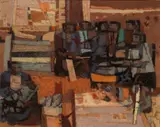 Richard Haines, Navajo, oil on board