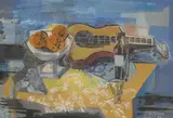 Ismael  González de la Serna, (Spanish, 1897-1968), mixed media on heavy card