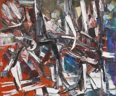 Jean Paul Riopelle, (Canadian, 1923-2002), oil on canvas