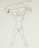 Manuel Neri, (American, b. 1930), graphite on paper