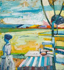 Roland Petersen, (American, b. 1926), oil on canvas