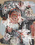 Gordon Onslow Ford, (British, 1912-2003), Parles paint on canvas