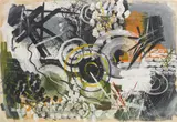 Gordon Onslow Ford, (British, 1912-2003), acrylic on canvas