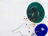 Sam Francis, (American, 1923-1994), gouache on paper