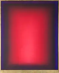 Eric Orr, (American, 1939-1998), oil and blood on board