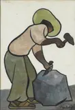Diego Rivera, (Mexican, 1886-1957), watercolor on Japan paper