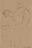 Diego Rivera, (Mexican, 1886-1957), ink on paper