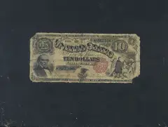 Ten Dollar Bill by Nicholas Alden Brooks, oil on board, sold Aug 2005
