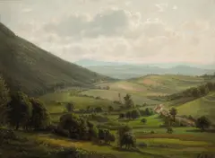 Ferdinand, New York State Countryside, oil on canvas