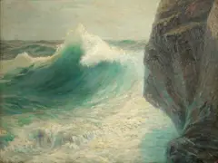 Charles P. Copeland, Surf, Criehaven, Maine, oil on canvas