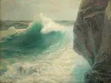 Charles P. Copeland, Surf, Criehaven, Maine, oil on canvas
