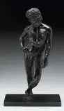 Edward Melcarth, Standing Male Nude, dark brown patinated bronze