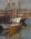 Emile A. Gruppe, The Yankee at Sunset, oil on canvas