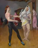 Leon Kroll, Dancers at Home, circa 1943, oil on canvas