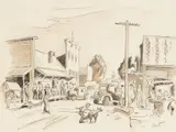 Thomas Hart Benton, The Village, Saturday Afternoon