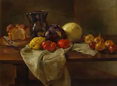 Saul Schary, Autumn Still Life, oil on canvas
