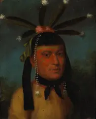 American School, Amiskquew, Menominee War Chief; Eshtahumbah, Sioux Warrior (a pair)