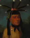 American School, Amiskquew, Menominee War Chief; Eshtahumbah, Sioux Warrior (a pair)