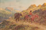 Henry Raschen, Navajo Hunter, oil on canvas