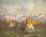 Joseph Henry Sharp, October - November Evening, Crow Reservation, Montana