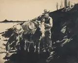 Edward Borein, Prospector with Pack Horses