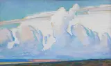 Maynard Dixon, Desert Clouds, 1922, pastel on board