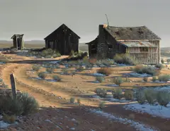 Robert Rishell, Cold Shadows, oil on canvas