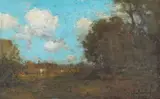 Julian Onderdonk, Blue Sky over a Wooded Landscape