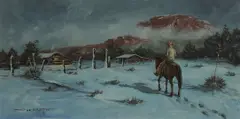 Gary Lawrence Niblett, Home for Supper, 1974, oil on canvas