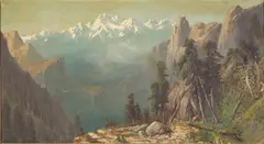 J. Walcom, The Alps of California, 1885, oil on canvas