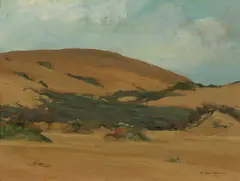 Frank J. Van Sloun, Monterey Dunes, oil on board