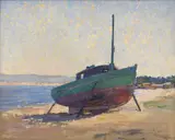 M. Evelyn McCormick, A Boat in for Repairs, oil on canvas