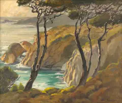 Carmel Coast by Carl Schmidt, oil on canvas, sold Aug 2005