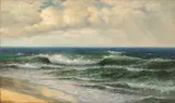 Dey de Ribcowsky, Malibu Coast, 1925, oil on canvas laid down