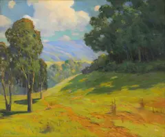 Leon Bonnet, A Bonita Hillside, 1932, oil on canvas
