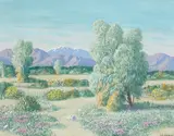 Carl Sammons, Desert in Bloom, oil on canvas