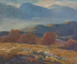 Mischa Askenazy, Autumn Hills (No. 20), oil on canvas board