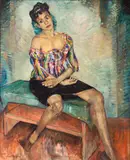 Werner Philipp, A Portrait of Katherine Dunham, 1943, oil on canvas