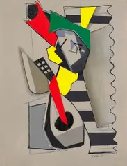William A. Gaw, The Musician, 1946, oil on canvas