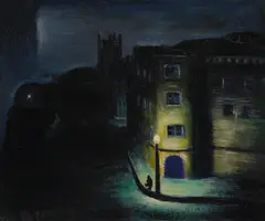 Mathew Rackham Barnes, Mission, Church (No. 121), 1940, oil on canvas