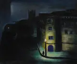 Mathew Rackham Barnes, Mission, Church (No. 121), 1940, oil on canvas