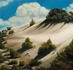 Roberto V. Vallangca, Dunes, 1934, oil on canvas