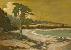 Jack Cassinetto, Monastary Beach, 1999, oil on board