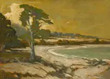 Jack Cassinetto, Monastary Beach, 1999, oil on board