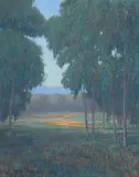 William Dorsey, Poppies Near Ojai, oil on canvas