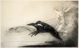 Speed (H., C. & I. 311) by Louis Icart, 1927, Etching and aquatint with touches of handcoloring printed on wove paper, sold Apr 2005