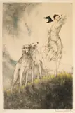 Joy of Life (H., C. & I. 359) by Louis Icart, 1929, Etching and aquatint with touches of handcoloring printed on wove paper, sold Apr 2005