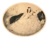 Louis Icart, Black Fan (H., C. & I. 406)