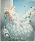 Symphony in Blue (H., C. & I. 461) by Louis Icart, 1936, Etching and aquatint with touches of handcoloring printed on wove paper, sold Apr 2005