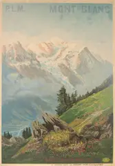 P.L.M. Mont-Blanc by T. Goncanville, c. 1925, Printer: Courmont Frères, Paris, sold Apr 2005
